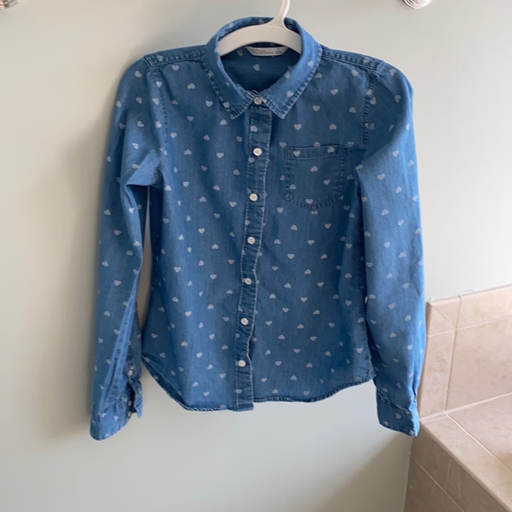 Aeropostale denim shirt for girls size 12
